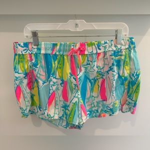 Lilly Pulitzer Run Around Shorts, sz L, EUC